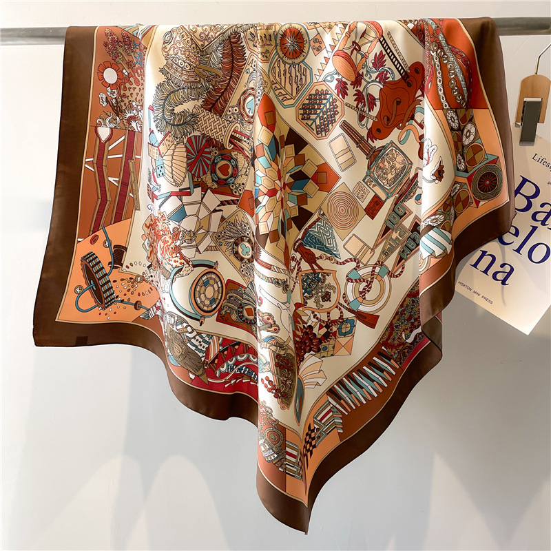 Scarf Silk Square - Новый квадратный шелковый платок из твила