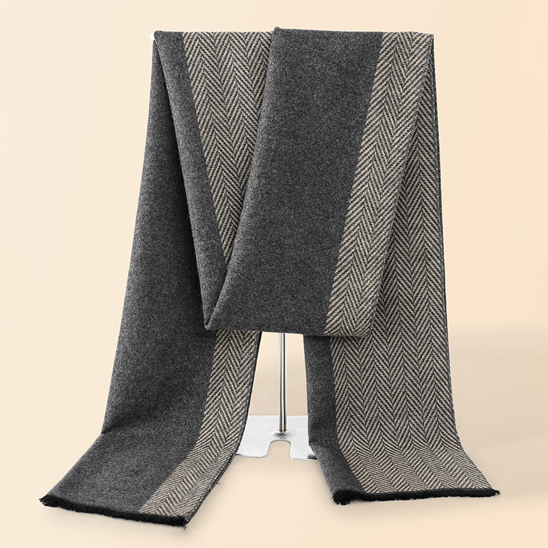 Muffler Men Wool - Роскошный зимний мужской шарф, шаль, теплый