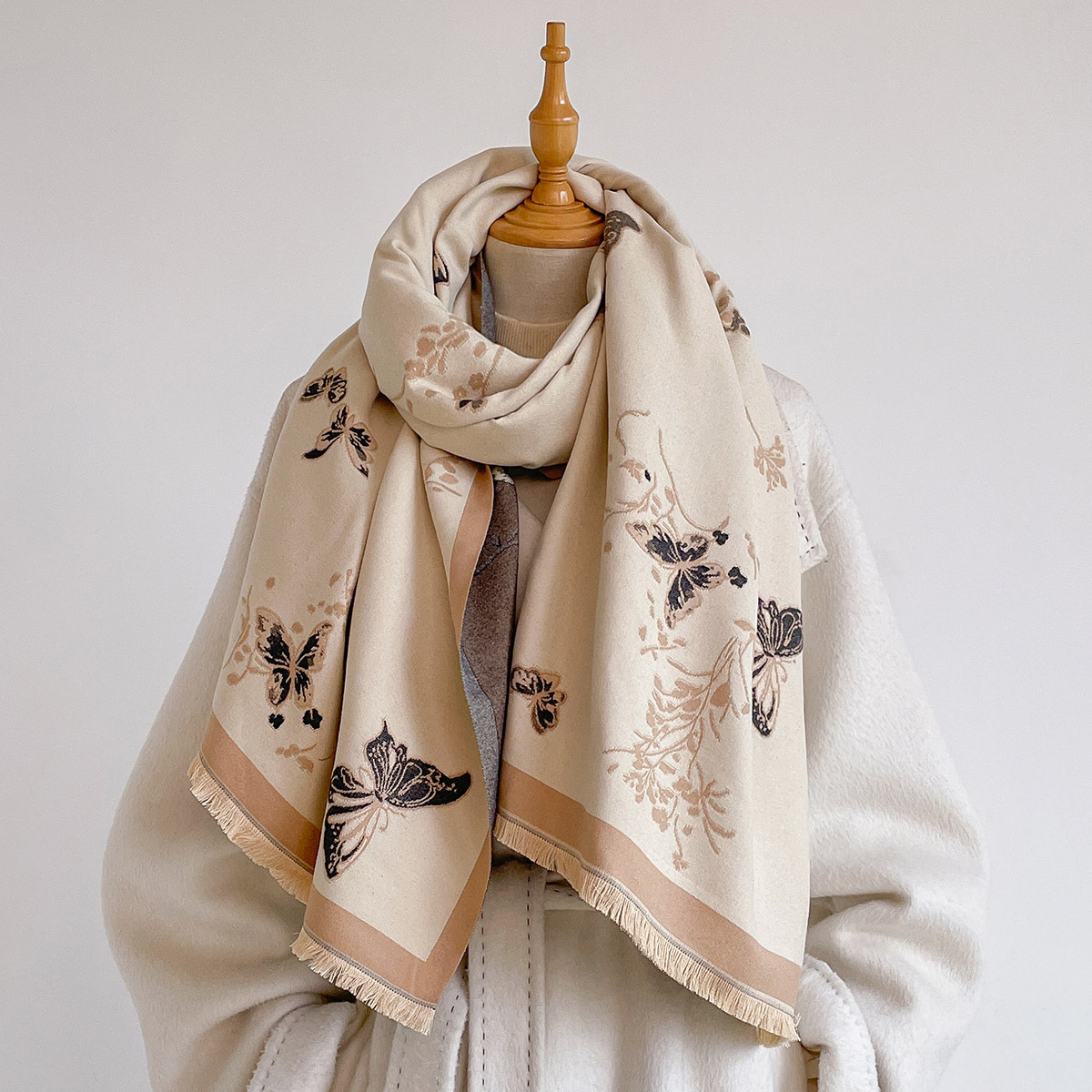 Женский шарф из искусственного – обзор и цена Pashmina Wrap Large