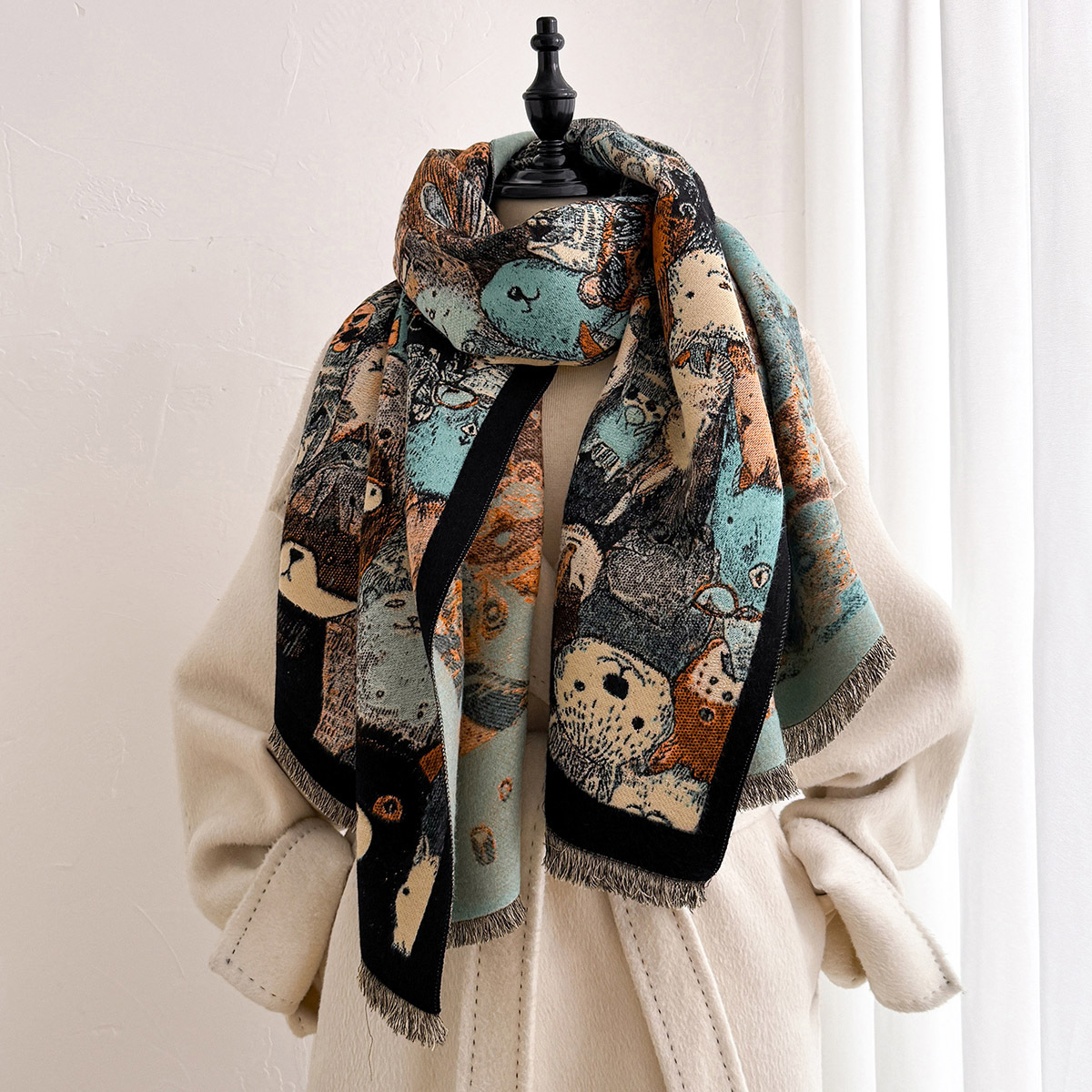 Женский шарф из искусственного – обзор и цена Pashmina Wrap Large