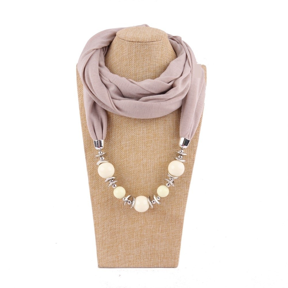 Новый шифоновый шарф с бусинам – обзор и цена Infinity Scarf Knit