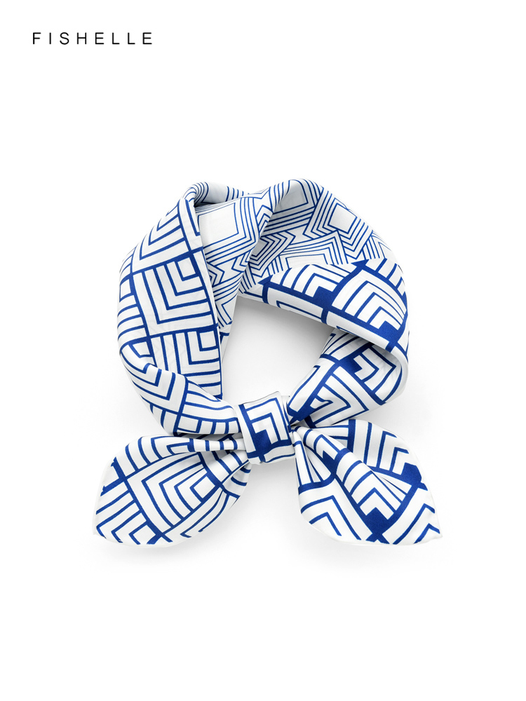 Женский саржевый шарф с геомет – обзор и цена Scarf Silk Square