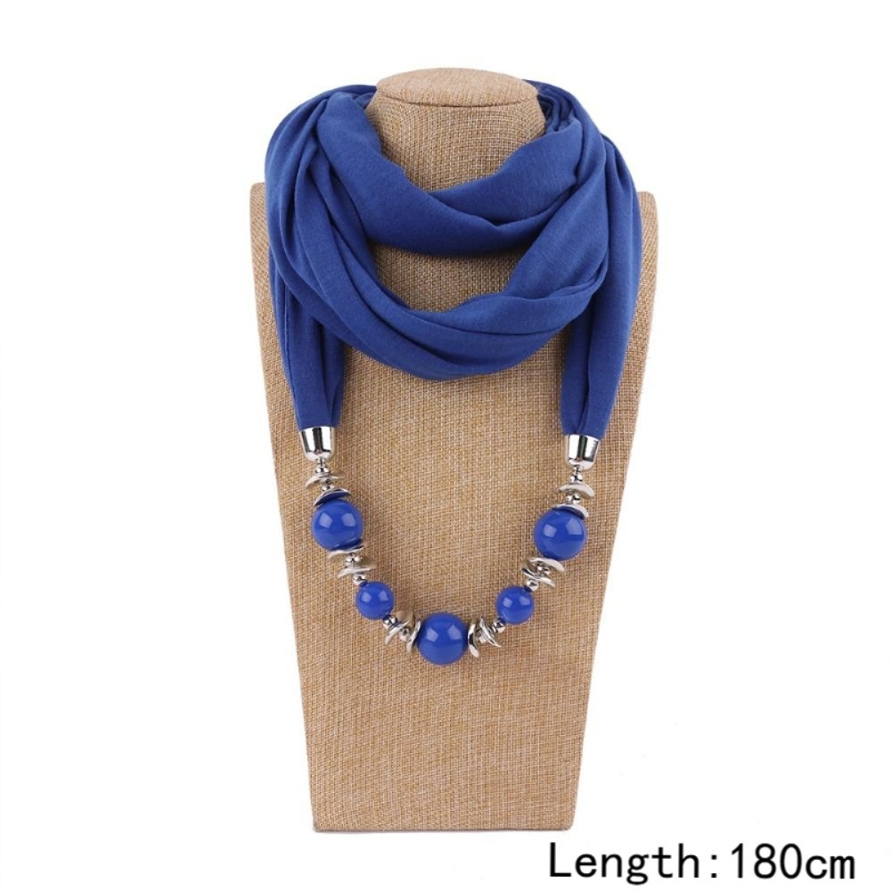 Шифоновый шарф-кулон с бусинам – обзор и цена Infinity Scarf Knit