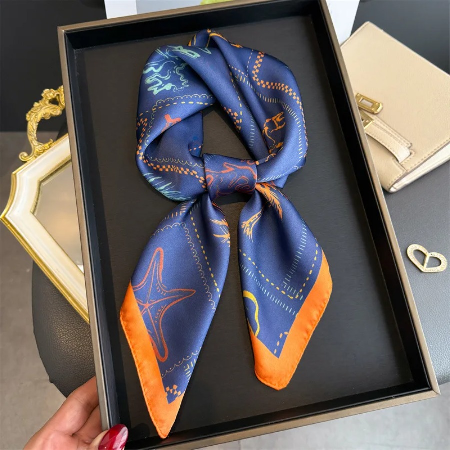 Шелковый квадратный платок Blu – обзор и цена Bandana Cotton